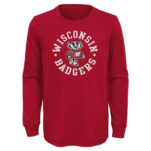 NCAA Wisconsin Badgers Boys' Long Sleeve T-Shirt - XS