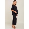 PinkBlush Black Cropped Pant Maternity Set - 2 of 4