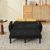 Racxily Corduroy Love Seat, Sleeper Soaf, Day Bed Recliner with Storage Pocket USB Charger, A multiform Couch for Living room - 3 of 4