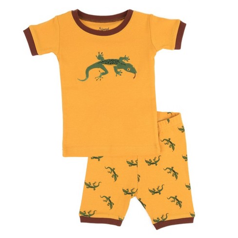 Leveret Kids Two Piece Cotton Short Pajamas Lizard 6 Year