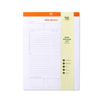 Field Trip 8.5"x11.75" Daily Planning Notepad Orange