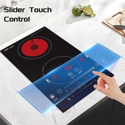 ZACHVO 2-in-1 Induction & Radiant Cooktop, 3000W