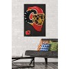 Trends International NHL Calgary Flames - Mask 16 Unframed Wall Poster Prints - 2 of 4