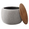 Modway Perla Woven Heathered Fabric Upholstered Storage Ottoman - 2 of 4