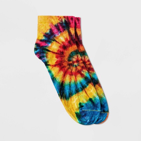 Men's Spiral Tie-Dye Ankle Socks - Original Use™6-12