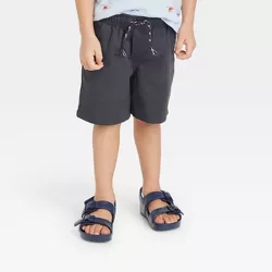Toddler Boys' Woven Pull-On Shorts - Cat & Jack™ Charcoal Gray 5T