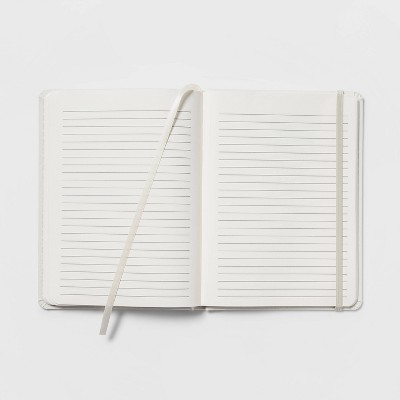 240 Sheet College Ruled Journal 7.75&#34;x5.5&#34; Cream Linen - Threshold&#8482;