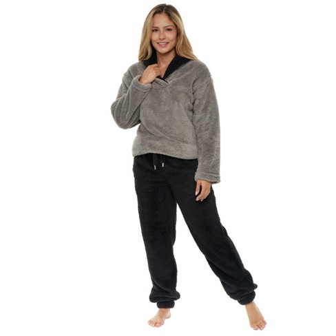 Softies Hooded Marshmallow Set With Joggers Black : Target