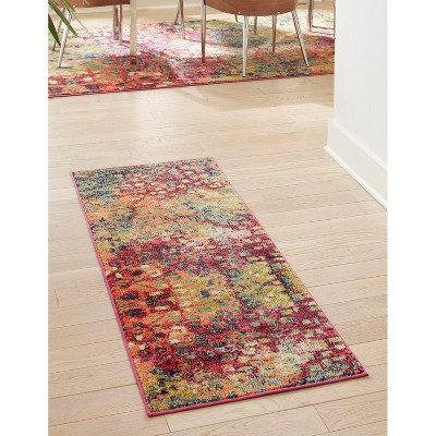 Unique Loom Jardin Ivy Abstract Indoor Woven Area Rug