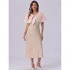 INSPIRE CHIC Women's Elegant Faux Fur Shawl Bow Tie Bridal Wedding Cover-Up Wrap Stole Shrug - 3 of 4