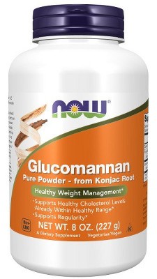 Glucomannan Powder 100% Pure by Now Foods  -  8 oz Powder