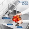 Winado 36 in. Stainless Steel Freestanding Single Bowl Sink Laundry/Utility Sink in Silver with Drawer & Hanging Hook - 4 of 4