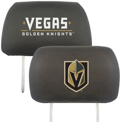 NHL Vegas Golden Knights Embroidered Head Rest Cover Set - 2pc