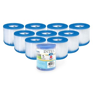 Intex Type H Easy Set Filter Cartridge Replacement for Swimming Pools (10 Pack) - 1 of 2