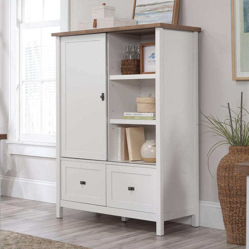 Cottage Road Storage Cabinet with File Drawers White - Sauder, 2 of 7