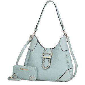 MKF Collection Juliette Vegan Leather Women’s Shoulder Bag with Matching Wallet by Mia K - 1 of 4