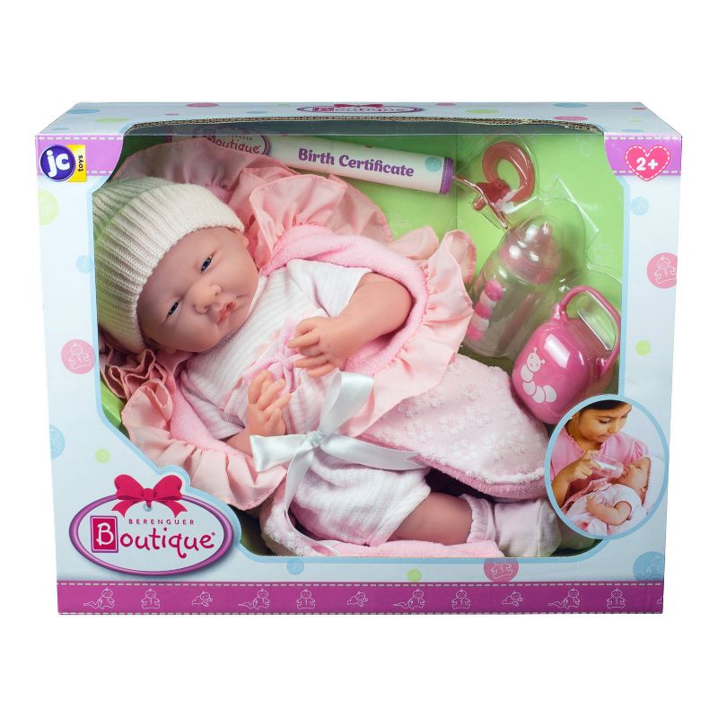 JC Toys La Newborn 15.5&#34; Doll - Pink Deluxe Boutique Gift Set, 6 of 8