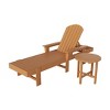 WestinTrends Dylan 2 Piece Adirondack Reclining Chaise Lounge With Arms - 3 of 4