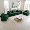 3 Pieces Sofa Set with Soft Cushions and Pillows, Warm Cozy Design, Flexible Sofa Combinations, and Foam Cushions - 3 of 4