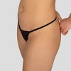 Smart and Sexy Women's Mesh G String Thong Panty 6 Pack Black Hue/Bark XXL