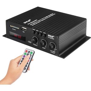 Pyle Class-T 120W Mini Dual Channel Bluetooth Power Audio Amplifier - PFA220BT - 1 of 4