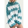 Women's OPEN-KNIT CHUNKY TURTLENECK SWEATER - POL - 2 of 3