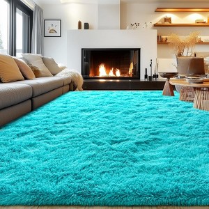 LOVEVOOK 5x7 Feet Area Rugs for Living Room Bedroom, Non-Slip Fluffy Soft Shag Rug, Plush Carpet for Home Dorm Decor Aesthetic - 1 of 4