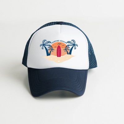 Simply Sage Market Surfing Beach Adult Foam Trucker Hat