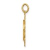 Black Bow Jewelry 14k Yellow Gold Filigree St. Anthony Medal Pendant, 19mm (3/4 Inch) - 2 of 4