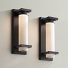 Possini Euro Design Possini Euro Kathleen 14" High Sand Black LED Wall Sconce Set of 2 - 2 of 4