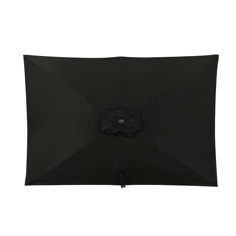 Island Umbrella 10&#39; x 6.5&#39; Rectangular Bimini Market Patio Umbrella Black, 5 of 11