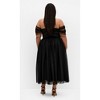 Women's Plus Size Lulu Midi Dress - black | CITY CHIC - 2 of 4