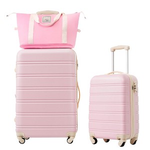 ORRD 2-Piece Hardshell Luggage Set (20"+28") w/TSA Lock - Lightweight Spinner Suitcases + Bonus Bag - 1 of 4