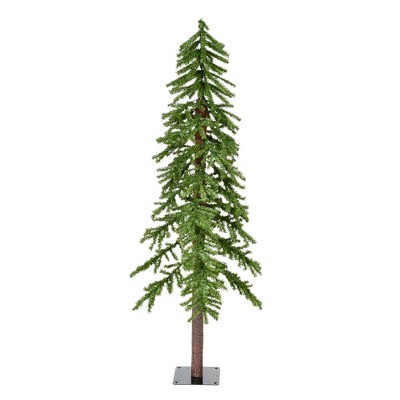 Vickerman Artificial Alpine Christmas Tree with Realistic Plastic Trunks