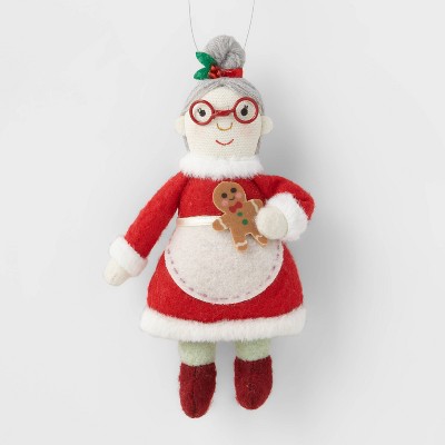 Mrs. Claus with Gingerbread Man Christmas Tree Ornament - Wondershop™