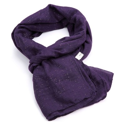Women's Lightweight Sparkle Spring Scarf - Royal Purplel, Size: One ...