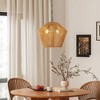 VYNXARIA 17 - Inch Boho Hemp Rope Ceiling Lights, Handcrafted Farmhouse Adjustable Pendant Fixtures - 4 of 4