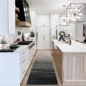 Area Rug Modern Ombre Rug Contemporary Gradient Throw Carpet for Bedroom Solid Accent Rug Non-Shedding Living Room Rug - 1 of 4