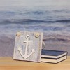 Northlight 7.25” Blue and White Cape Cod Inspired Anchor Wall Hanging Plaque - image 3 of 3