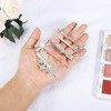 Unique Bargains Girl's Simple Cute Style Metal Non-Slip Hair Clip Silver Tone 1 Set of 5 Pcs - 4 of 4