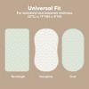 KeaBabies Bassinet Sheet for Baby Girls, Boys, 2-Pack Isla Fitted Bassinet Sheets, Bassinet Mattress Sheets - 3 of 4