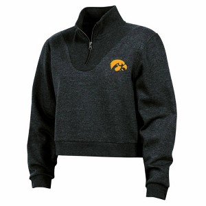NCAA Iowa Hawkeyes Women's Quarter Zipped Sweatshirt - 1 of 3