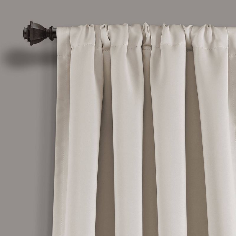 Set of 2 Insulated Rod Pocket Blackout Window Curtain Panels - Lush Décor, 2 of 10