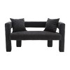 51"Modern Chenille Loveseat Sofa,Comfy Upholstered 2 Seater Sofa With 2 Pillows,Small Loveseat Sofa,Loveseat Couch -Maison Boucle - 4 of 4