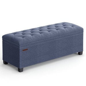SONGMICS Storage Ottoman Bench Hold up to 660lbs Ottoman with Storage Bedroom Ottoman Bench - 1 of 4