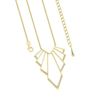 Lucy Quartermaine - Chrysler Art Deco Pendant in Gold Vermeil - 1 of 4