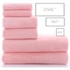 Ultra Soft Towel Set - 2 Bath of 27 Inch By 55 Inch, 2 Hand of 16 Inch By 27 Inch, 2 Washcloths - Quick Drying, Pink, 6 Pcs - 3 of 4