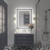 Apmir Super Bright Front & Back LED Lighted Anti-Fog Aluminum Alloy Framed Tempered Glass Bathroom/Vanity Mirror with ETL & 3-Year Warranty - 2 of 4