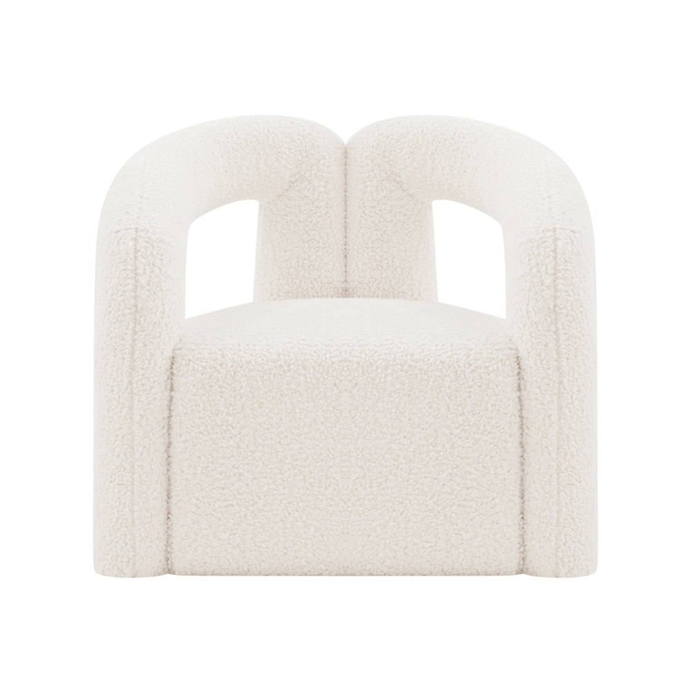 Photos - Sofa Darian Modern Boucle Upholstered Accent Chair Cream - Manhattan Comfort