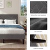 CSBDHome Upholstered Bed Frame with Headboard - 3 of 4